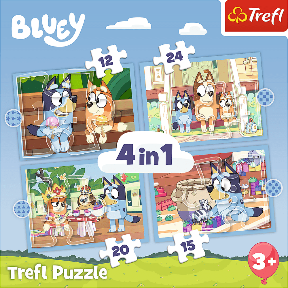 Trefl Puzzle 4v1 - Bluey / BBC