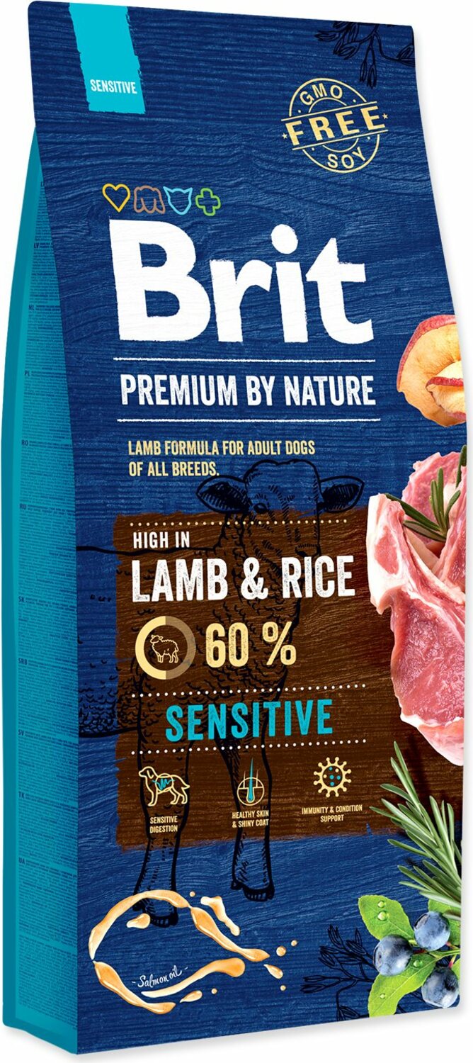 Krmivo Brit Premium by Nature sensitive Lamb 15kg