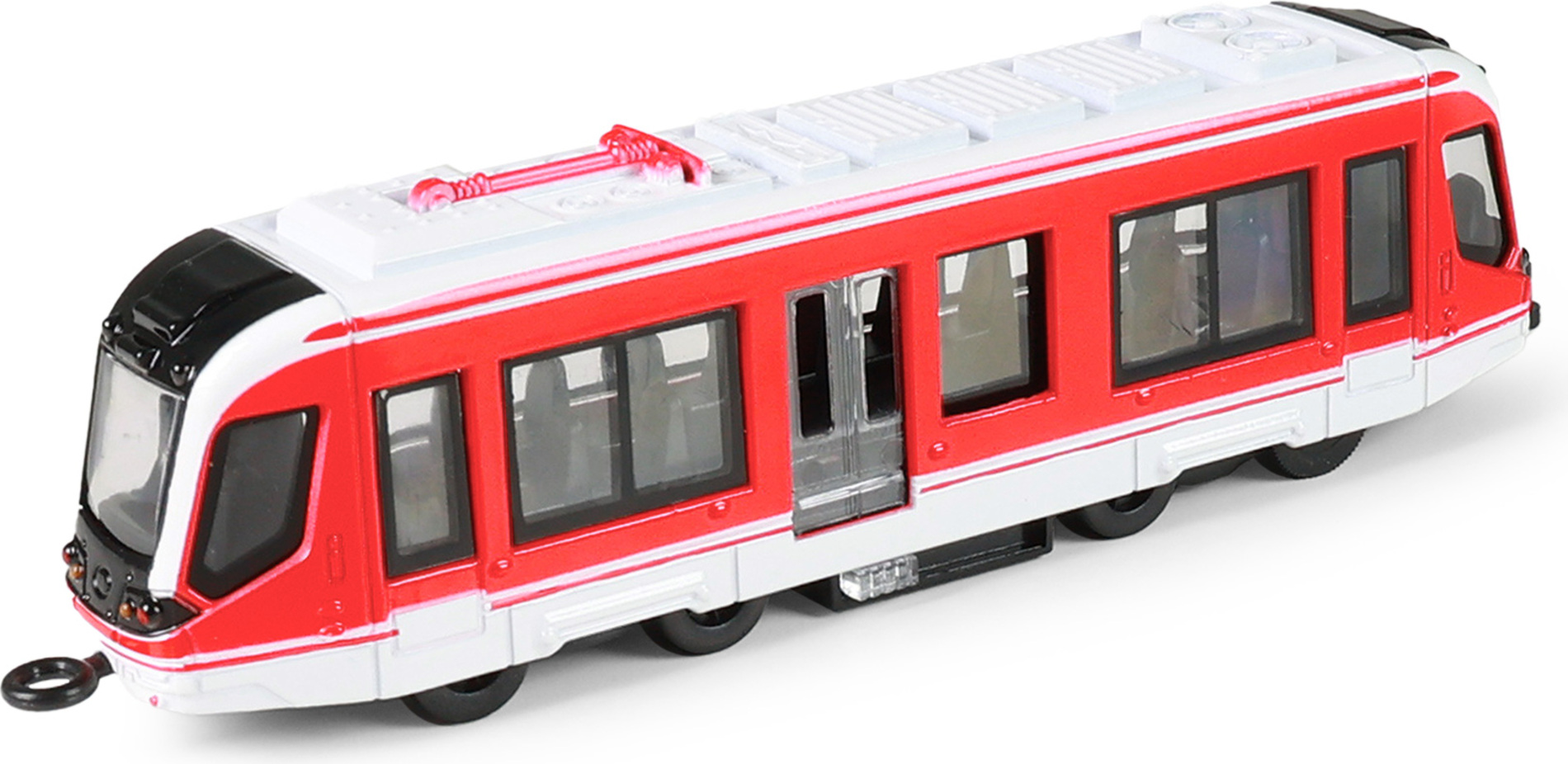 Kovová tramvaj červená 20 cm