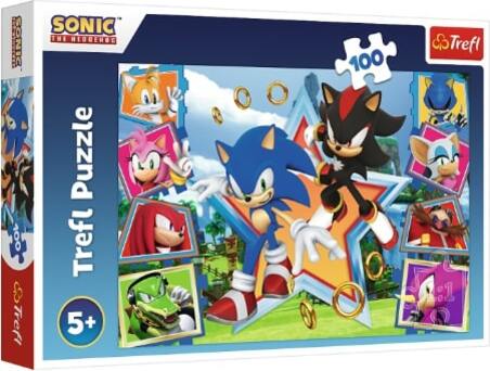 Trefl Puzzle 100 dílků - Seznamte se se Sonicem / SEGA Sonic The Headgehog