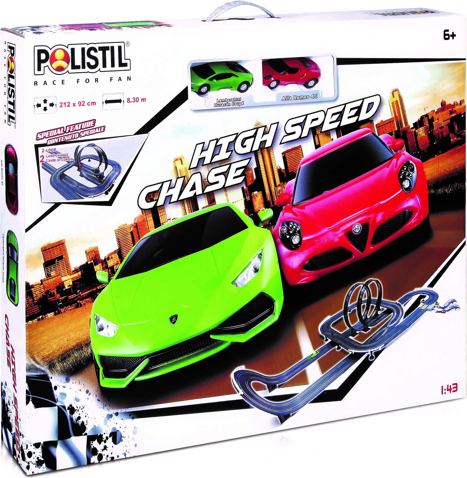 Polistil Autodráha High Speed Chase Track Set