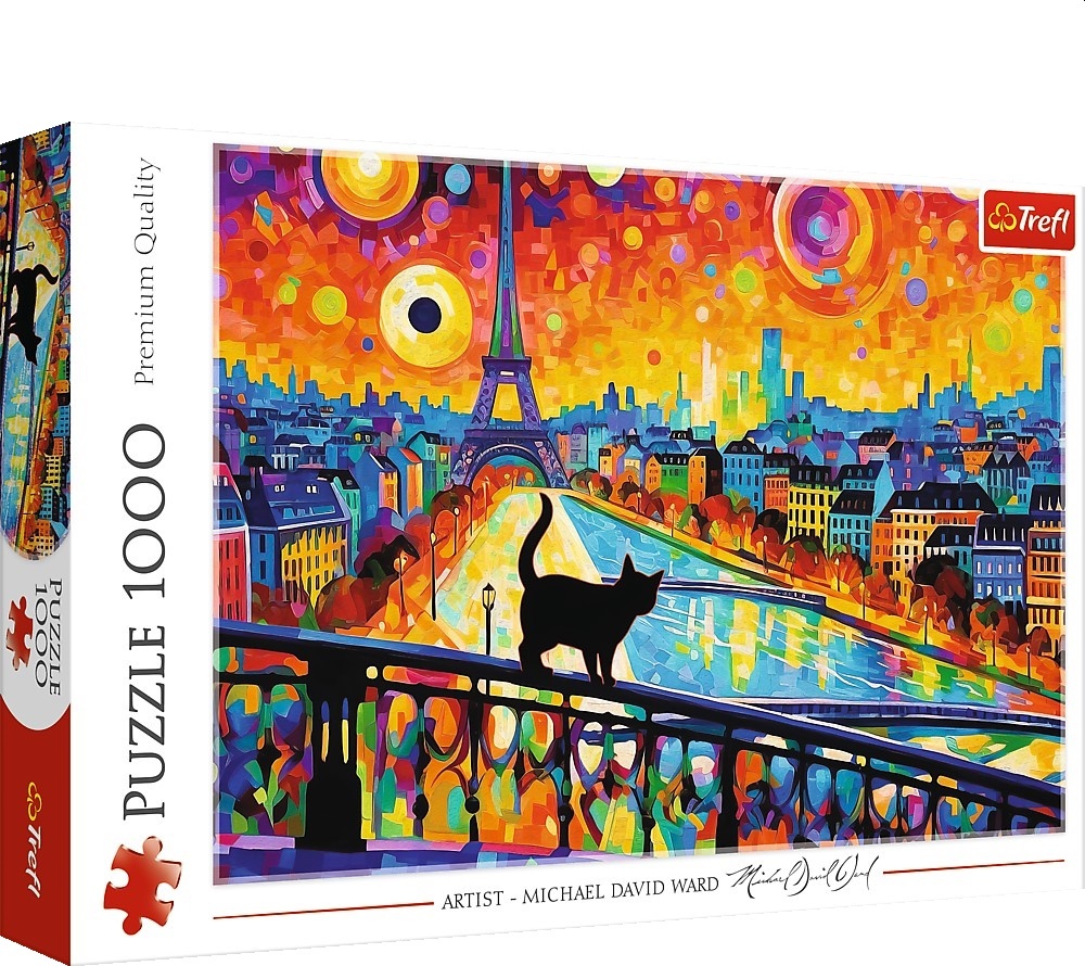 Trefl Puzzle 1000 - Kočka v Paříži