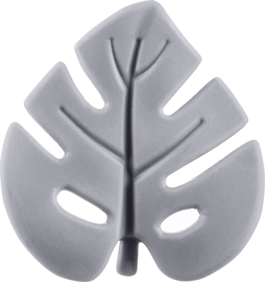 Silikonové kousátko Leaf, Dove Grey