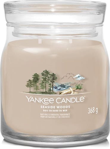 Yankee Candle Přímořské dřevo, Svíčka ve skleněné dóze 368 g