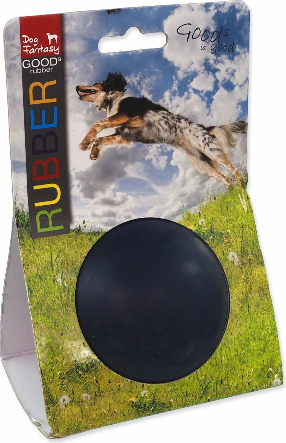 Hračka Dog Fantasy míč gumový házecí modrý 8cm