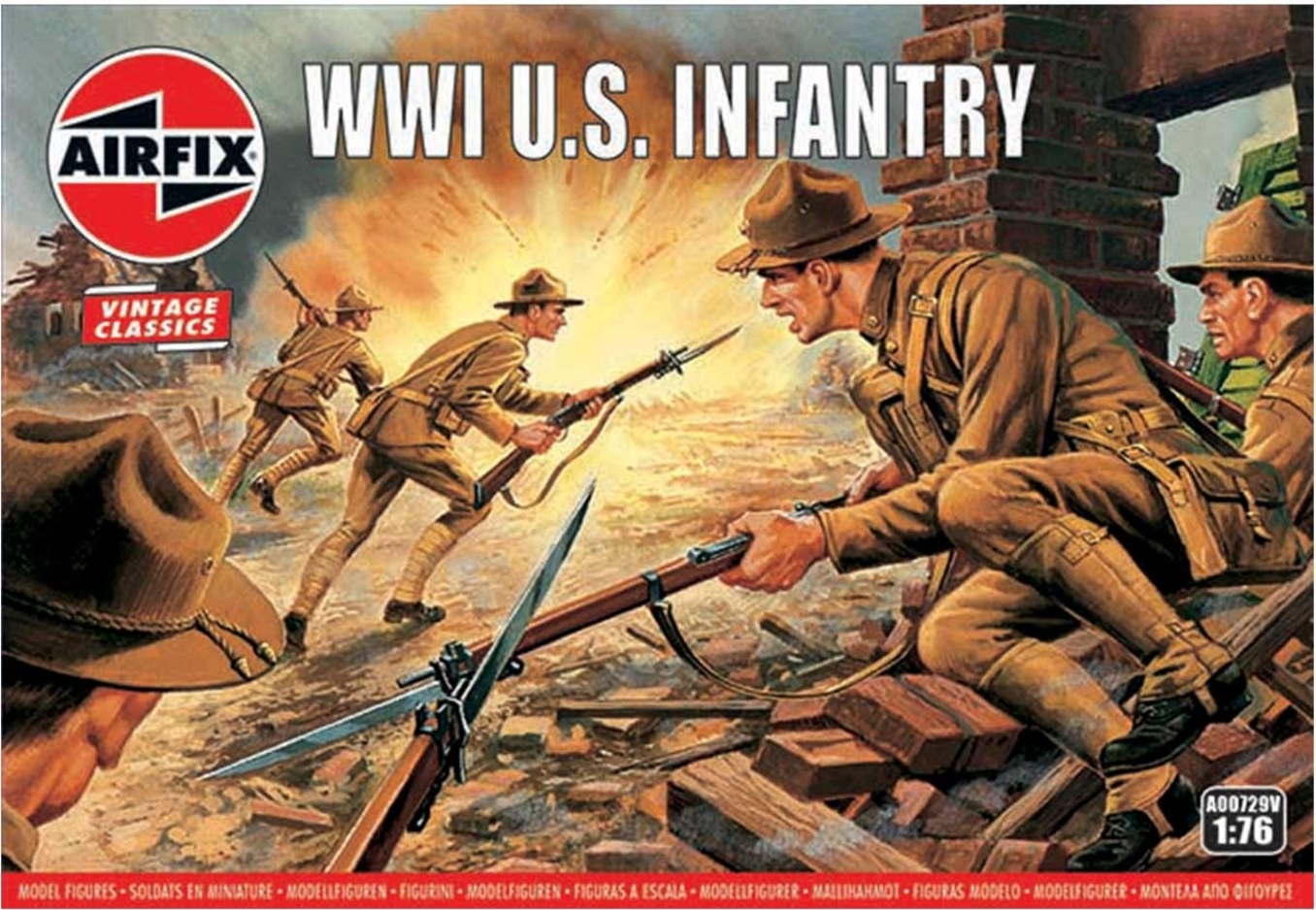 Classic Kit VINTAGE figurky A00729V - WW1 US Infantry ??? (1:76)