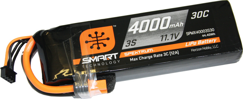 Spektrum Smart LiPo 11.1V 4000mAh 30C IC3