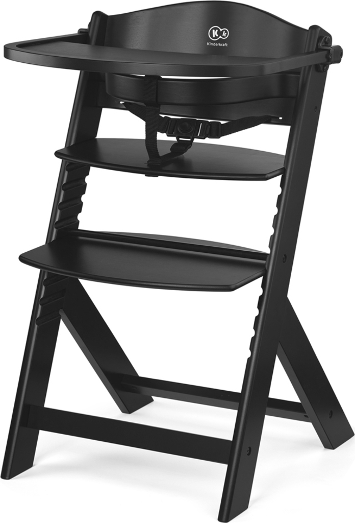 KINDERKRAFT SELECT Židle jídelní Enock Black, Premium