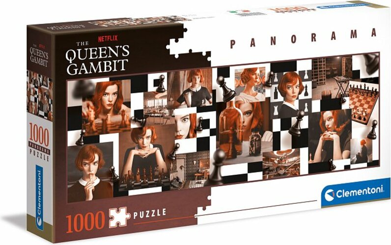 Puzzle 1000 dílků panorama - The Queen's Gambit
