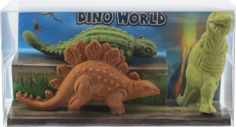 Sada figurek dinosaurů Dino World, Stegosaurus, T-Rex, Ankylosaurus | 0411902_A