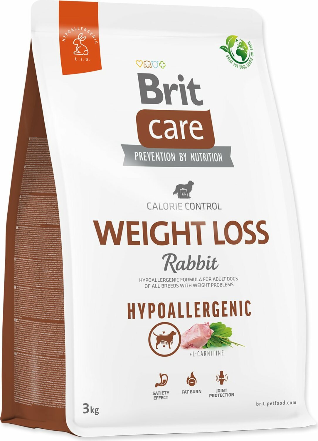 Krmivo Brit Care Dog Hypoallergenic Weight Loss Rabbit 3kg