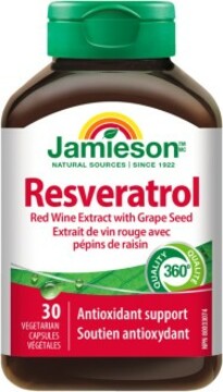 Jamieson Resveratrol 50mg extrakt z červeného vína 30 tablet