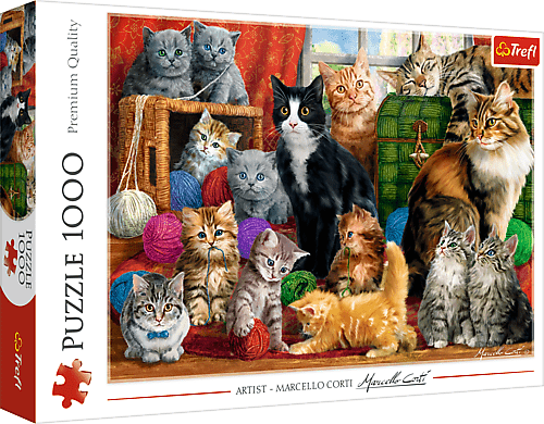 Trefl Puzzle 1000 - Setkání koček