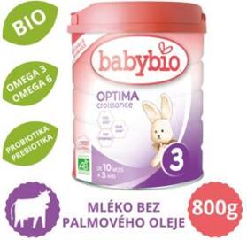 BABYBIO OPTIMA 3 Croissance kojenecké bio mléko (800 g)
