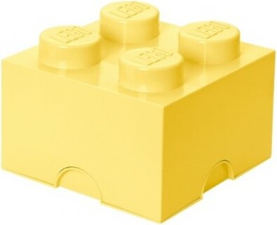 LEGO® úložný box 4 - světle žlutá 250 x 250 x 180 mm