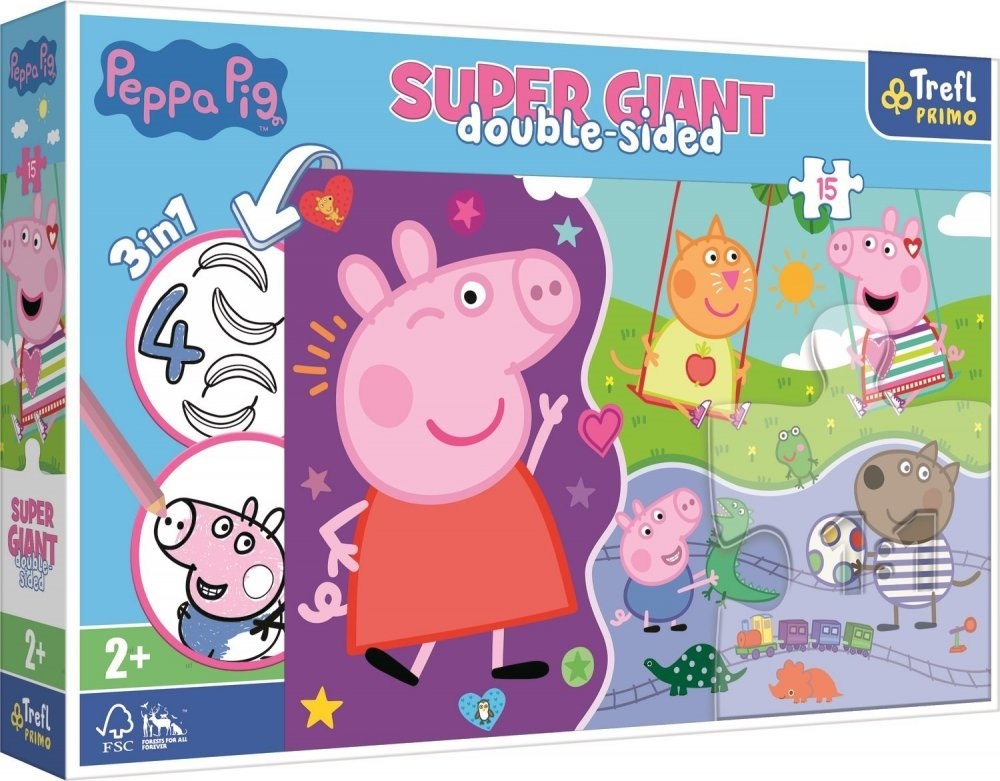 Trefl Puzzle 15 GIANT- Peppa Pig