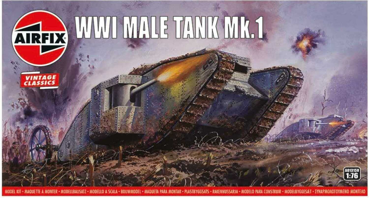 Classic Kit VINTAGE tank A01315V - WWI Male Tank Mk.I (1:76)