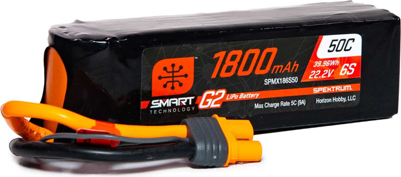 Spektrum Smart G2 LiPo 22.2V 1800mAh 50C IC3