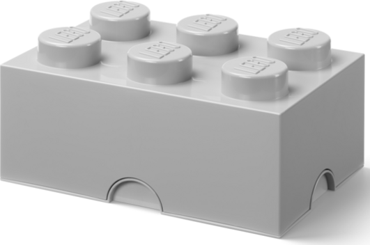 LEGO úložný box 6 - šedá