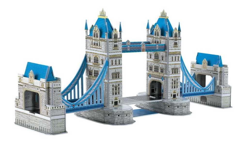 Puzzle 3D in schiuma a tre strati Small Foot Tower bridge - 3D Puzzle