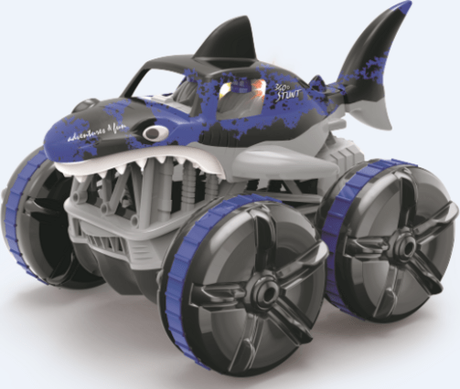Obojživelné auto žralok modré
