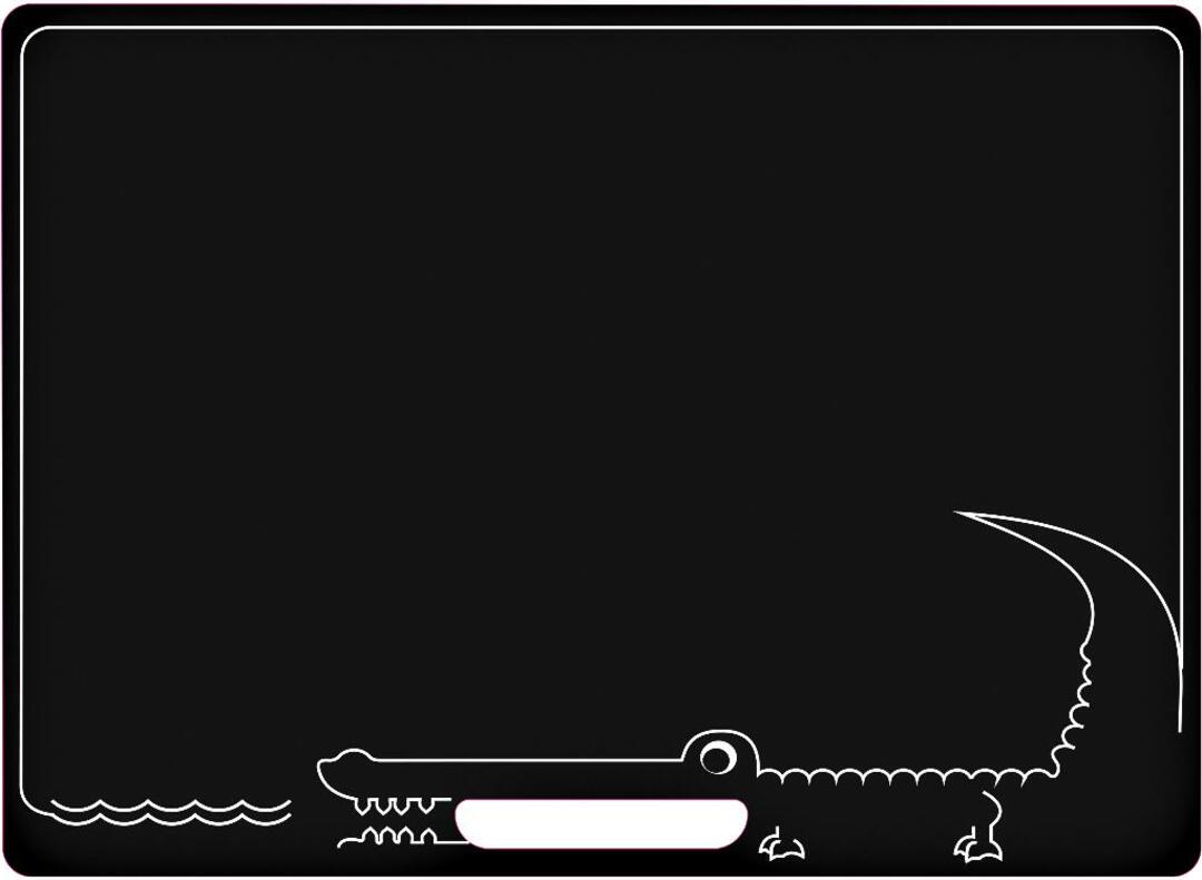 Jeujura Oboustranná tabule s krokodýlem