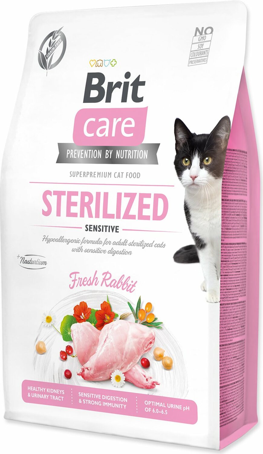 Krmivo Brit Care Cat Grain-Free Sterilized sensitive 2kg