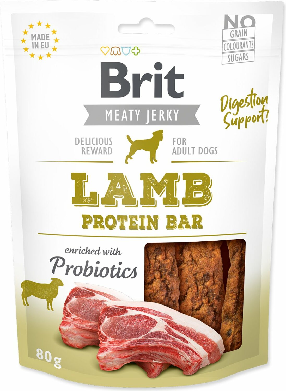 Pochoutka Brit Jerky protein Bar jehně 80g