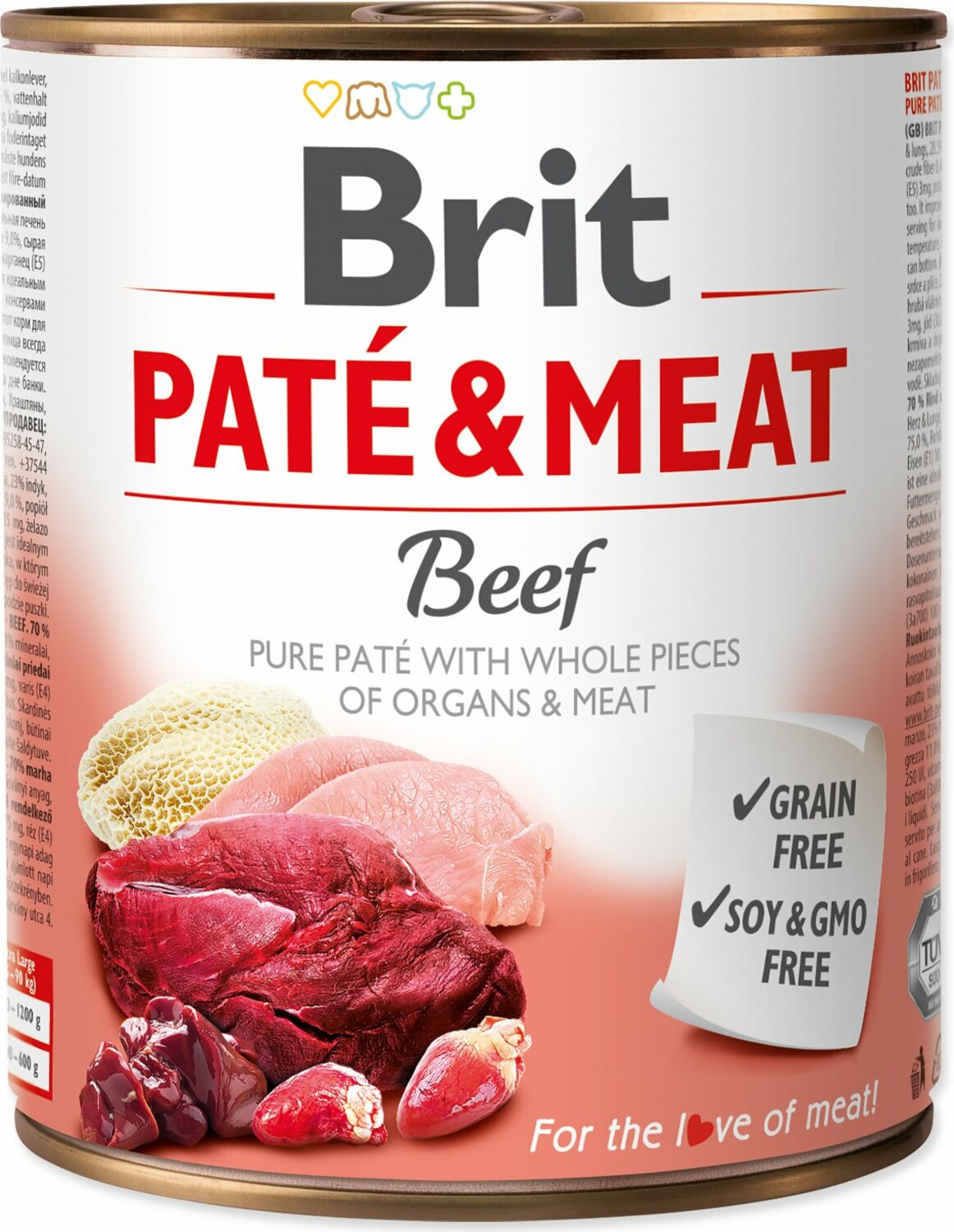 Konzerva Brit Paté & Meat hovězí 800g