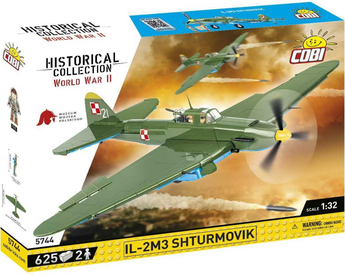 Cobi 5744 II WW Iljušin Il-2 Šturmovik, 1:32, 636 k, 2 f