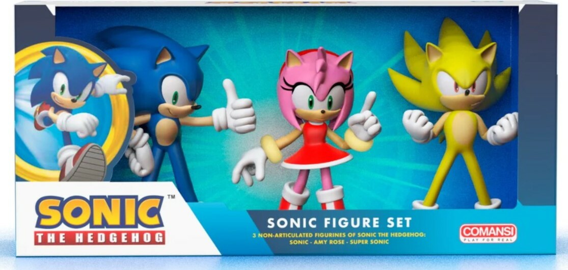 Comansi - Set regalo Sonic - 3 personaggi - set - Dalle fiabe