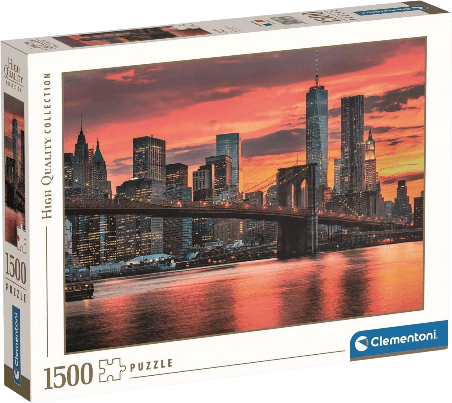 Clementoni - Puzzle Řeka East River za soumraku, USA 1500 dílků