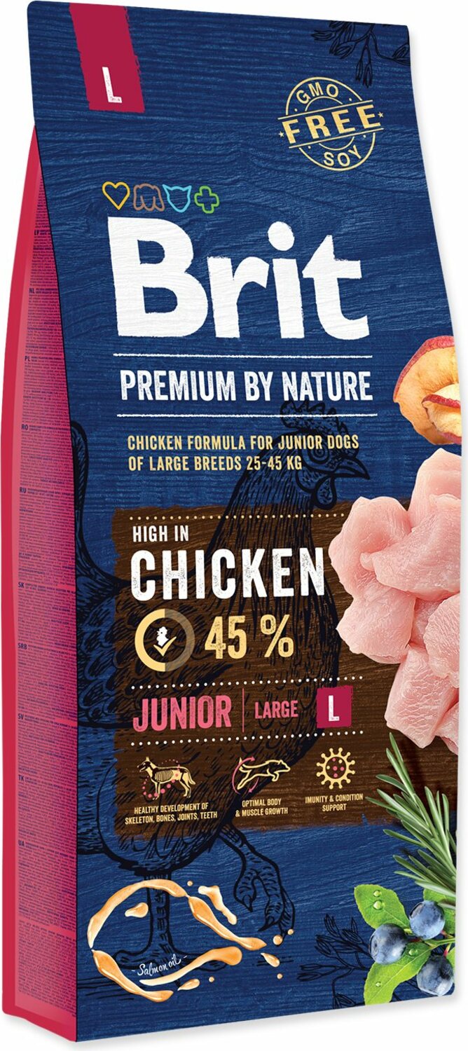 Krmivo Brit Premium by Nature Junior L 15kg