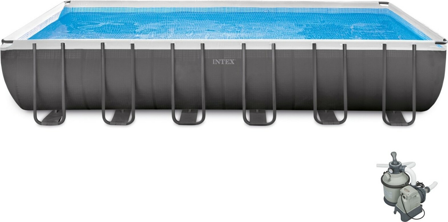 Intex bazén Ultra Frame 732 x 366 x 132 cm 26364 piesková filtrácia