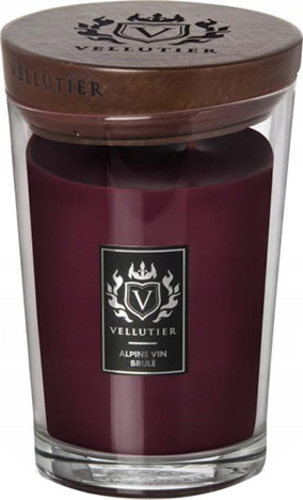 Vellutier Velká svíčka Alpine Vin Brulé 515g