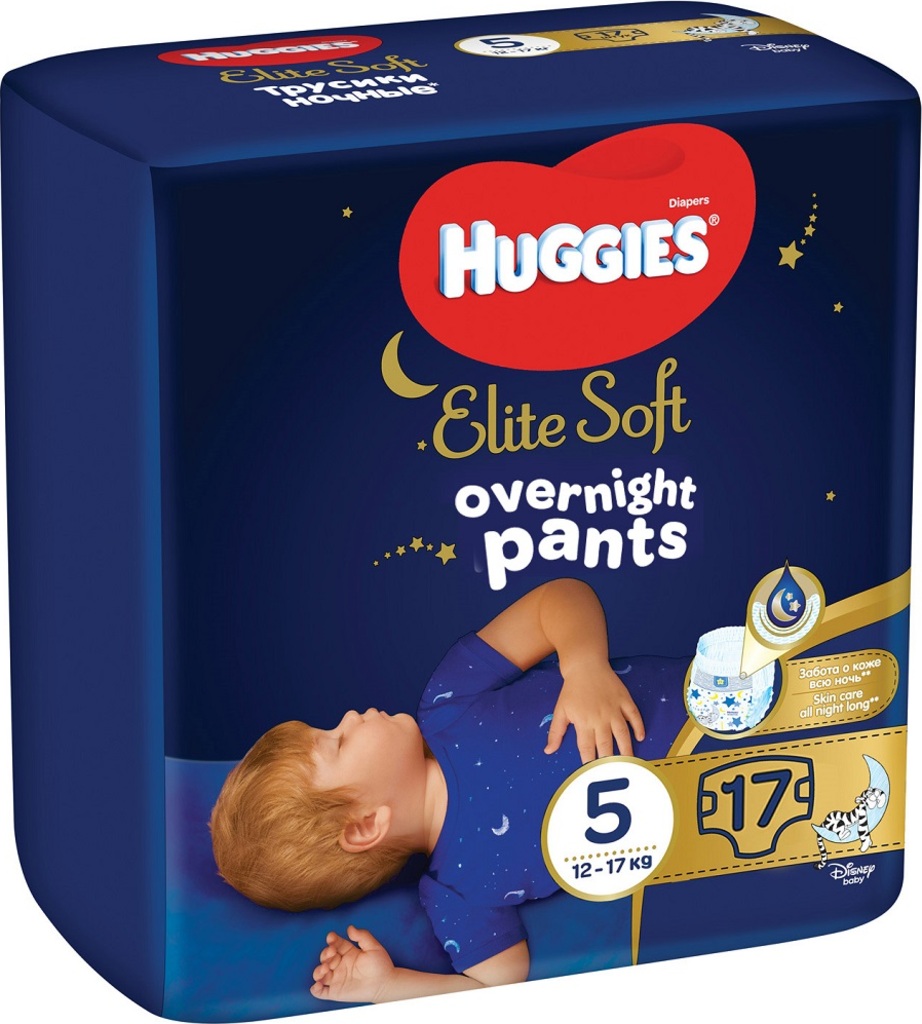 HUGGIES Elite Soft Pants OVN jednorázové pleny vel. L 5, 17 ks