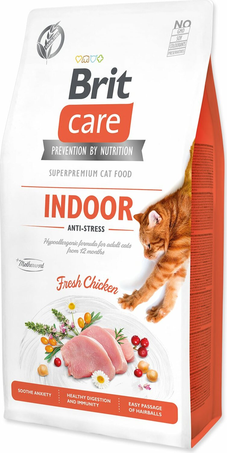 Krmivo Brit Care Cat Grain-Free Indoor Anti-stress 7kg