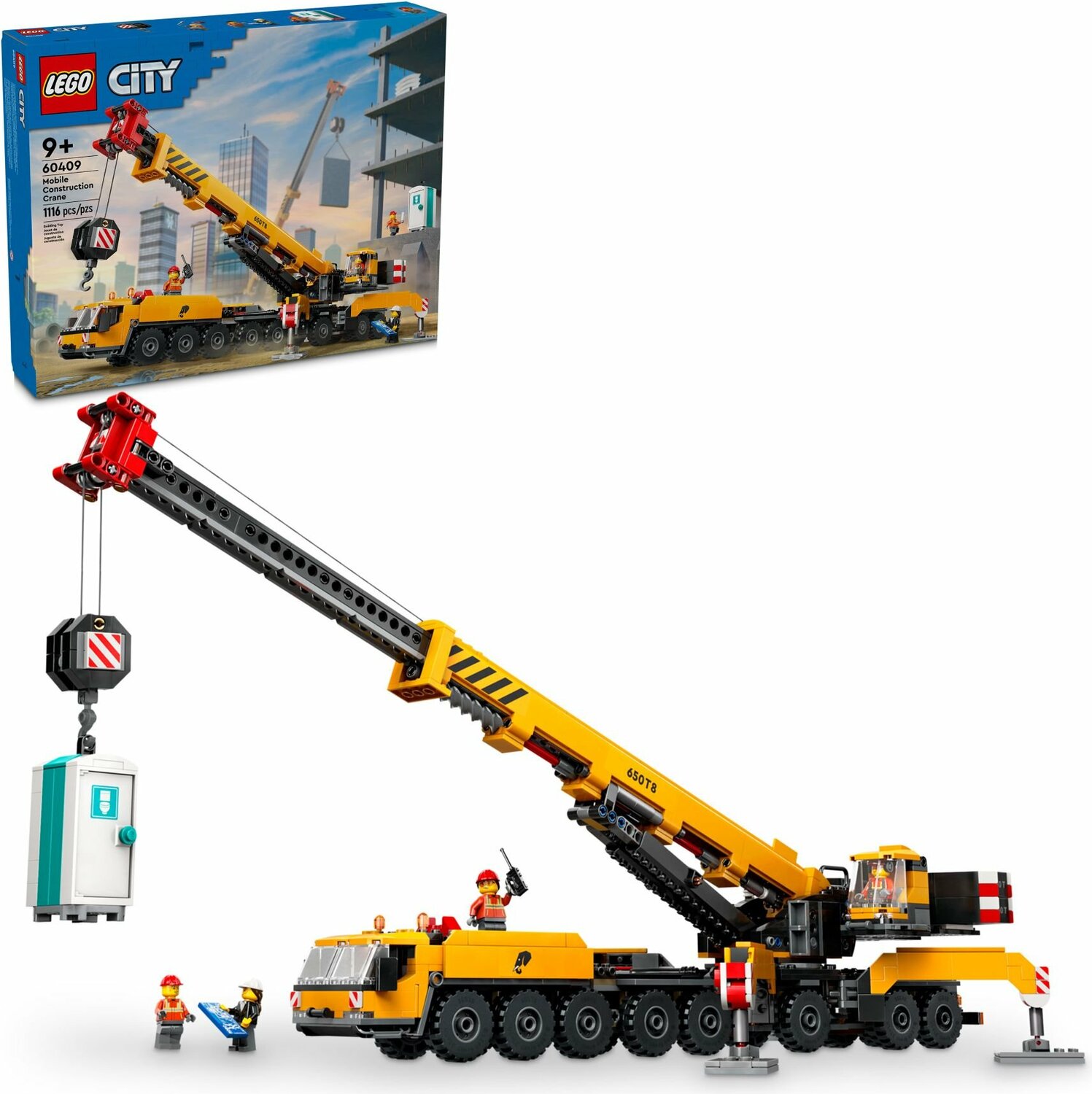 LEGO® City 60409 Žlutý mobilní stavební jeřáb