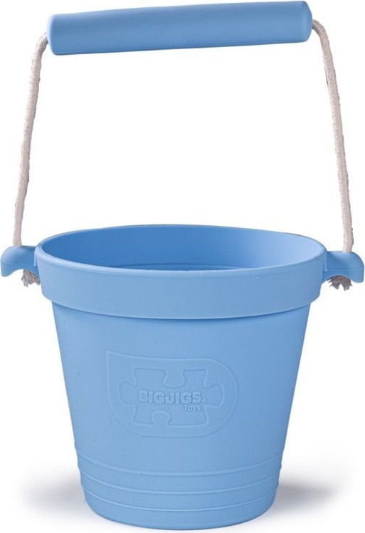 Bigjigs Toys Plážový kbelík světle modré