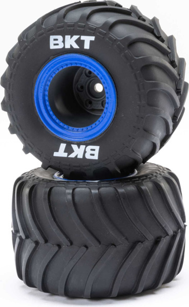 Losi kolo s pneu MT, badlock modrý(2): Mini LMT
