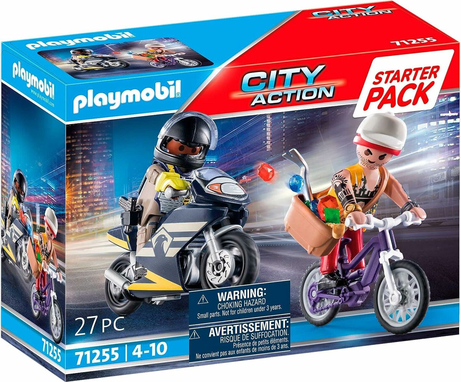 PLAYMOBIL City Action 71255 Starter Pack Speciální jednotka nasazení se zlodějem
