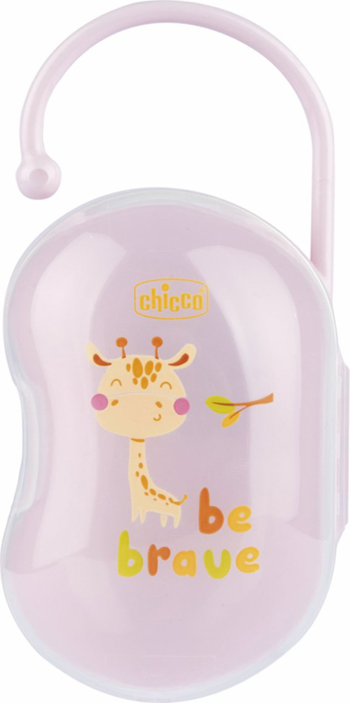 CHICCO Pouzdro na dudlík dvojité Easy Box dívka - žirafa
