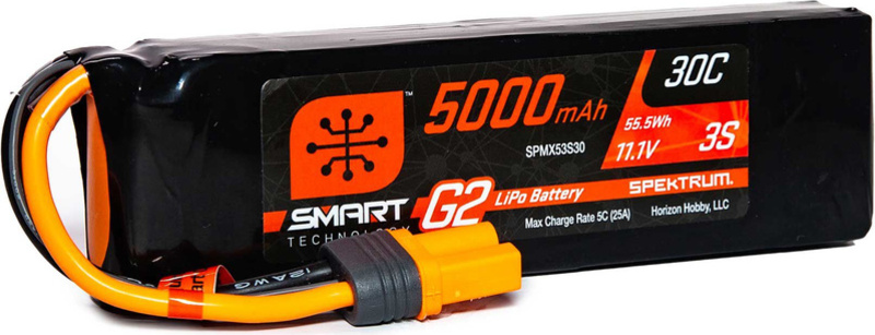 Spektrum Smart G2 LiPo 11.1V 5000mAh 30C IC5