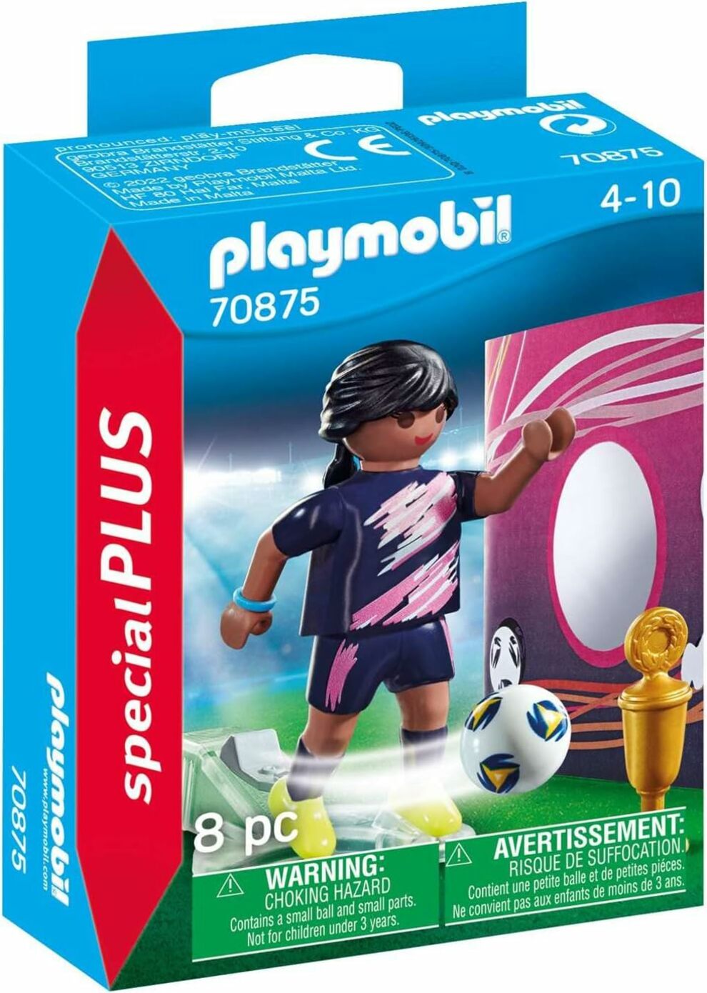 PLAYMOBIL Special Plus 70875 Fotbalistka s brankou