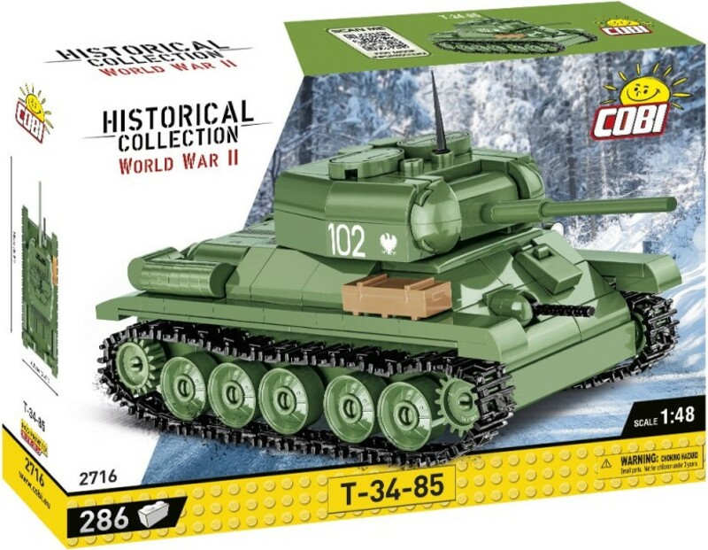 Cobi II WW T-34-85, 1:48, 286 k