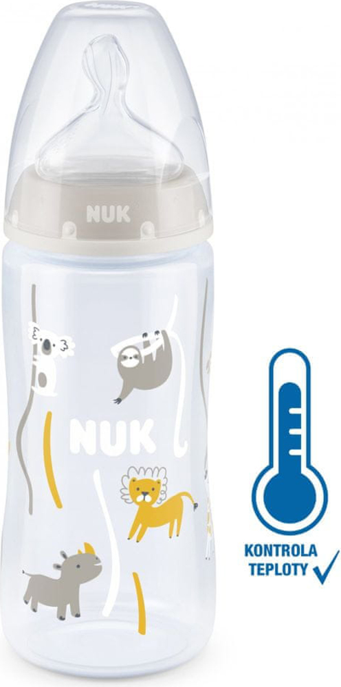 NUK FC+ láhev s kontrolou teploty 300 ml - béžová