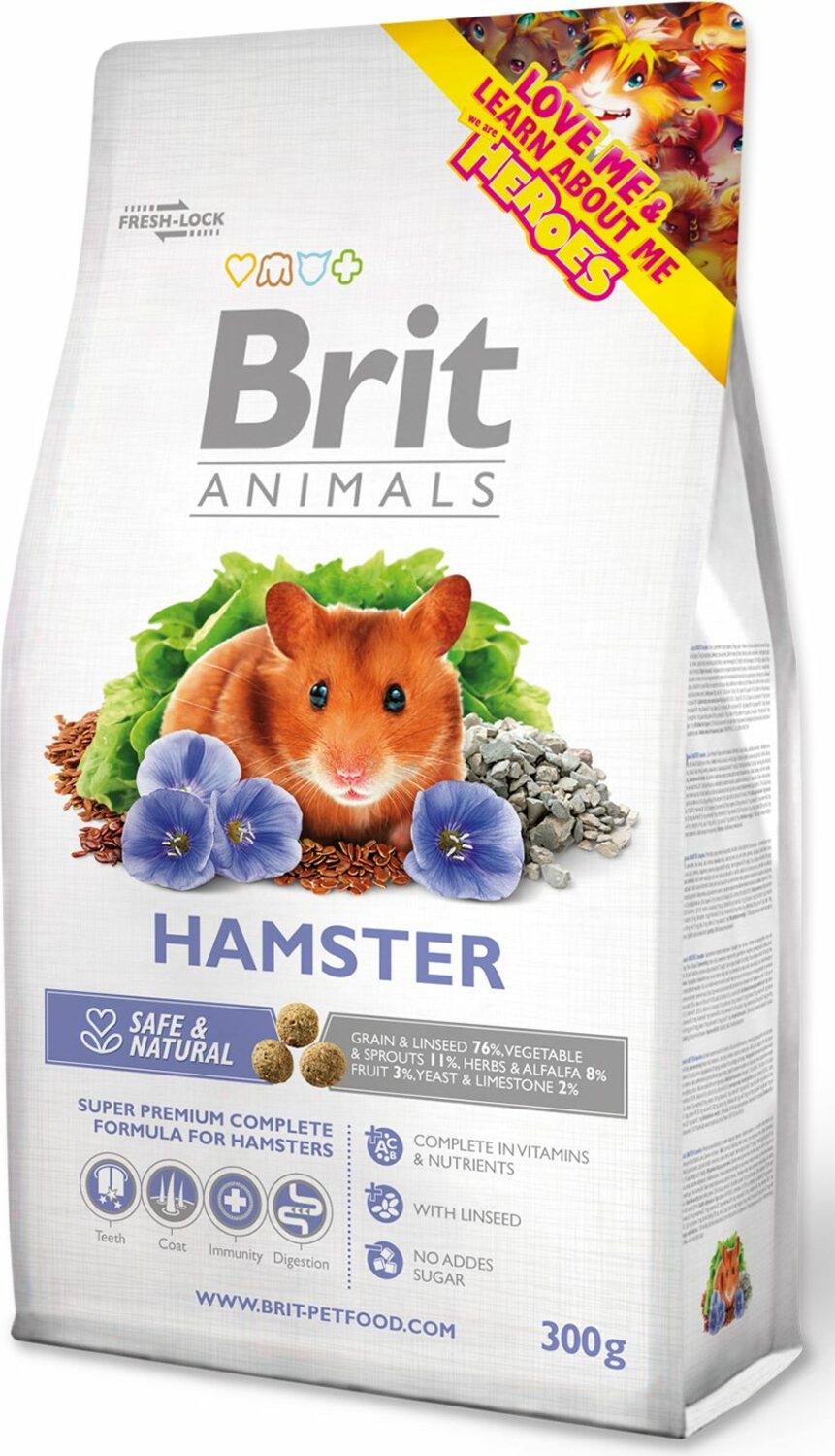 Krmivo Brit Animals Complete křeček 300g