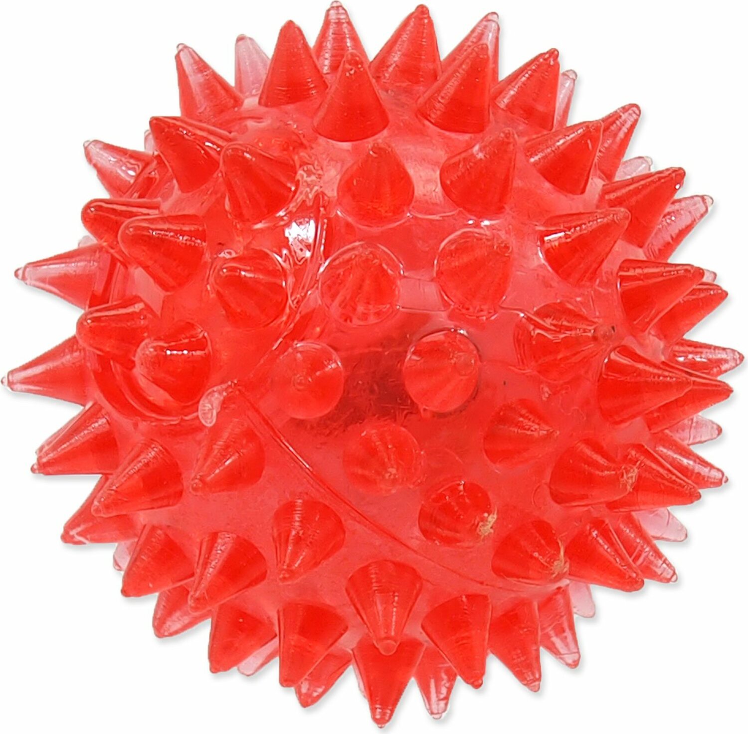 Hračka Dog Fantasy míč LED růžový 5cm
