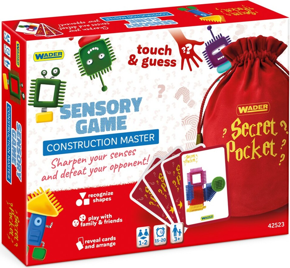 Wader Secret Pocket: Stavební mistr - senzorická hra