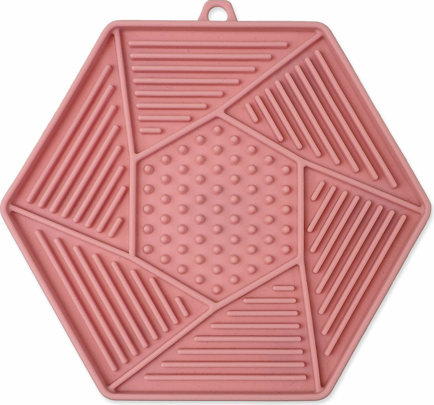Podložka lízací Epic Pet Lick&Snack hexagon světle růžový 17x15cm